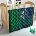 New Zealand Warriors Rugby Quilt Fierce Mascot Geometric Tribal Art