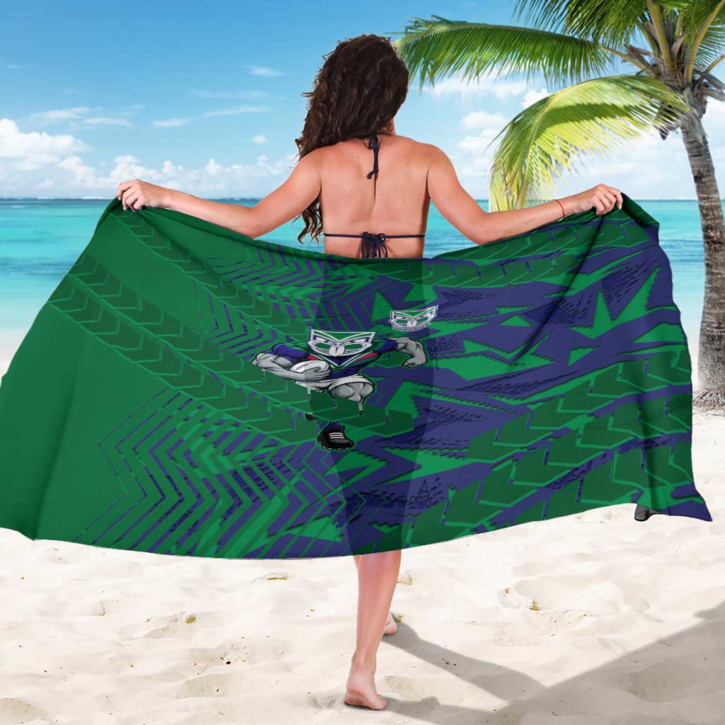 New Zealand Warriors Rugby Sarong Fierce Mascot Geometric Tribal Art