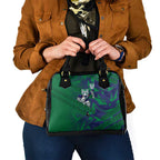 New Zealand Warriors Rugby Shoulder Handbag Fierce Mascot Geometric Tribal Art