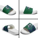 New Zealand Warriors Rugby Slide Sandals Fierce Mascot Geometric Tribal Art
