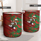 South Sydney Rabbitohs Rugby Laundry Basket Fierce Mascot Geometric Tribal Art