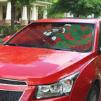 South Sydney Rabbitohs Rugby Auto Sun Shade Fierce Mascot Geometric Tribal Art