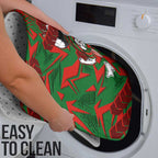 South Sydney Rabbitohs Rugby Bathroom Set Fierce Mascot Geometric Tribal Art