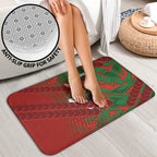 South Sydney Rabbitohs Rugby Bathroom Set Fierce Mascot Geometric Tribal Art