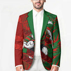 South Sydney Rabbitohs Rugby Blazer Fierce Mascot Geometric Tribal Art