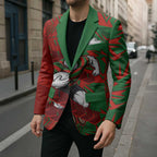 South Sydney Rabbitohs Rugby Blazer Fierce Mascot Geometric Tribal Art