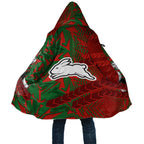 South Sydney Rabbitohs Rugby Cloak Fierce Mascot Geometric Tribal Art