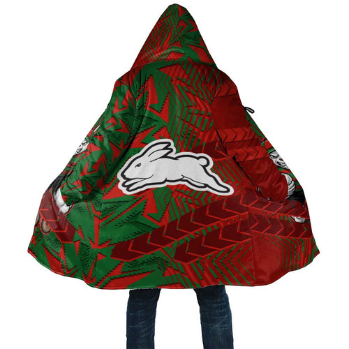 South Sydney Rabbitohs Rugby Cloak Fierce Mascot Geometric Tribal Art