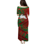South Sydney Rabbitohs Rugby Family Matching Puletasi and Hawaiian Shirt Fierce Mascot Geometric Tribal Art
