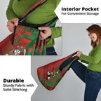 South Sydney Rabbitohs Rugby Grocery Bag Fierce Mascot Geometric Tribal Art