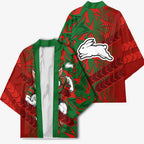 South Sydney Rabbitohs Rugby Kimono Fierce Mascot Geometric Tribal Art