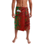 South Sydney Rabbitohs Rugby Lavalava Fierce Mascot Geometric Tribal Art