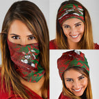 South Sydney Rabbitohs Rugby Neck Gaiter Fierce Mascot Geometric Tribal Art