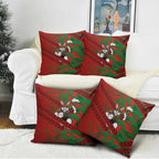South Sydney Rabbitohs Rugby Pillow Cover Fierce Mascot Geometric Tribal Art