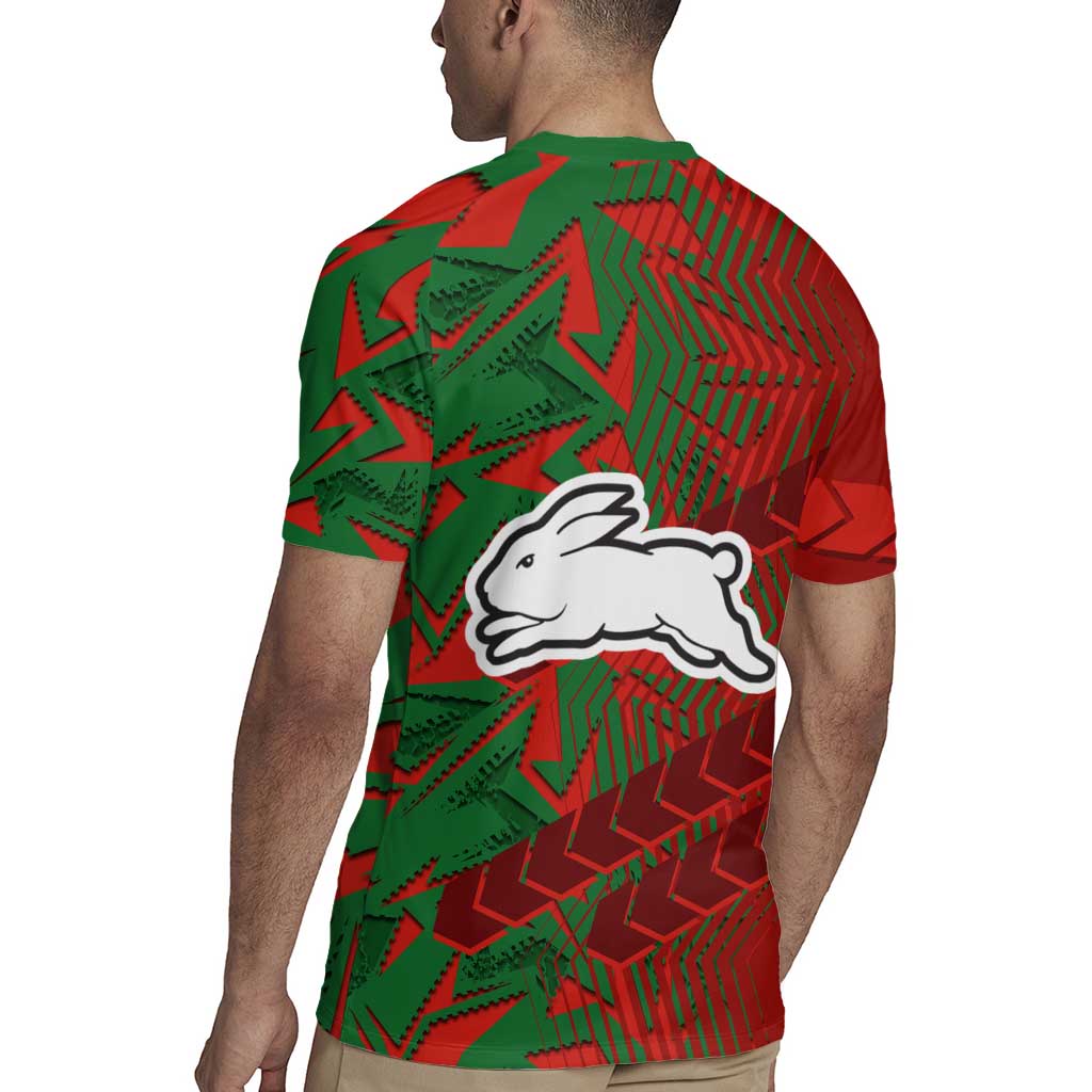 South Sydney Rabbitohs Rugby Rugby Jersey Fierce Mascot Geometric Tribal Art