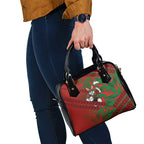 South Sydney Rabbitohs Rugby Shoulder Handbag Fierce Mascot Geometric Tribal Art