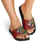 South Sydney Rabbitohs Rugby Slide Sandals Fierce Mascot Geometric Tribal Art