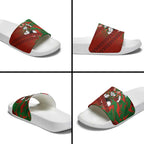 South Sydney Rabbitohs Rugby Slide Sandals Fierce Mascot Geometric Tribal Art