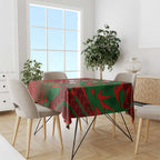 South Sydney Rabbitohs Rugby Tablecloth Fierce Mascot Geometric Tribal Art