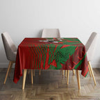 South Sydney Rabbitohs Rugby Tablecloth Fierce Mascot Geometric Tribal Art