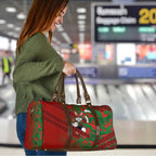 South Sydney Rabbitohs Rugby Travel Bag Fierce Mascot Geometric Tribal Art