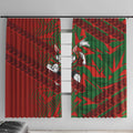 South Sydney Rabbitohs Rugby Window Curtain Fierce Mascot Geometric Tribal Art