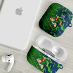 Canberra Raiders Rugby AirPods Case Fierce Mascot Geometric Tribal Art