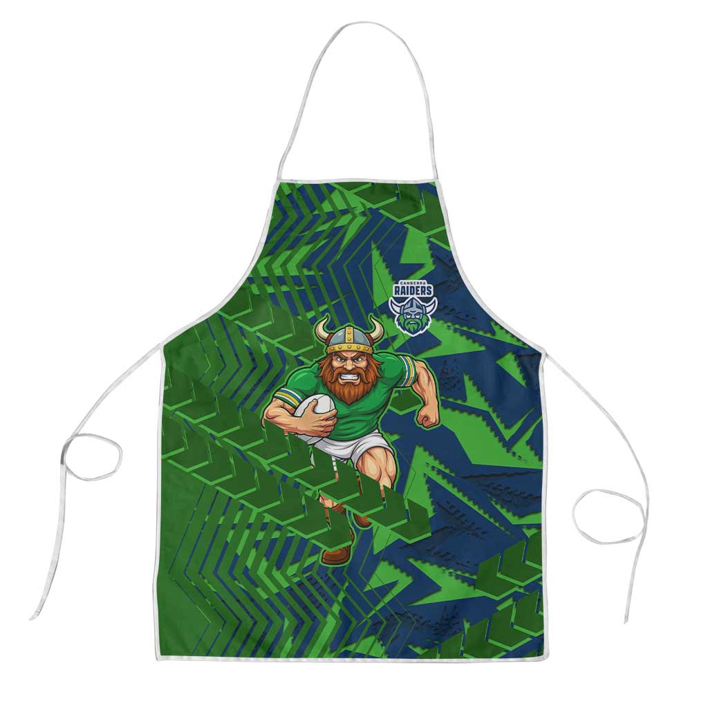 Canberra Raiders Rugby Apron Fierce Mascot Geometric Tribal Art