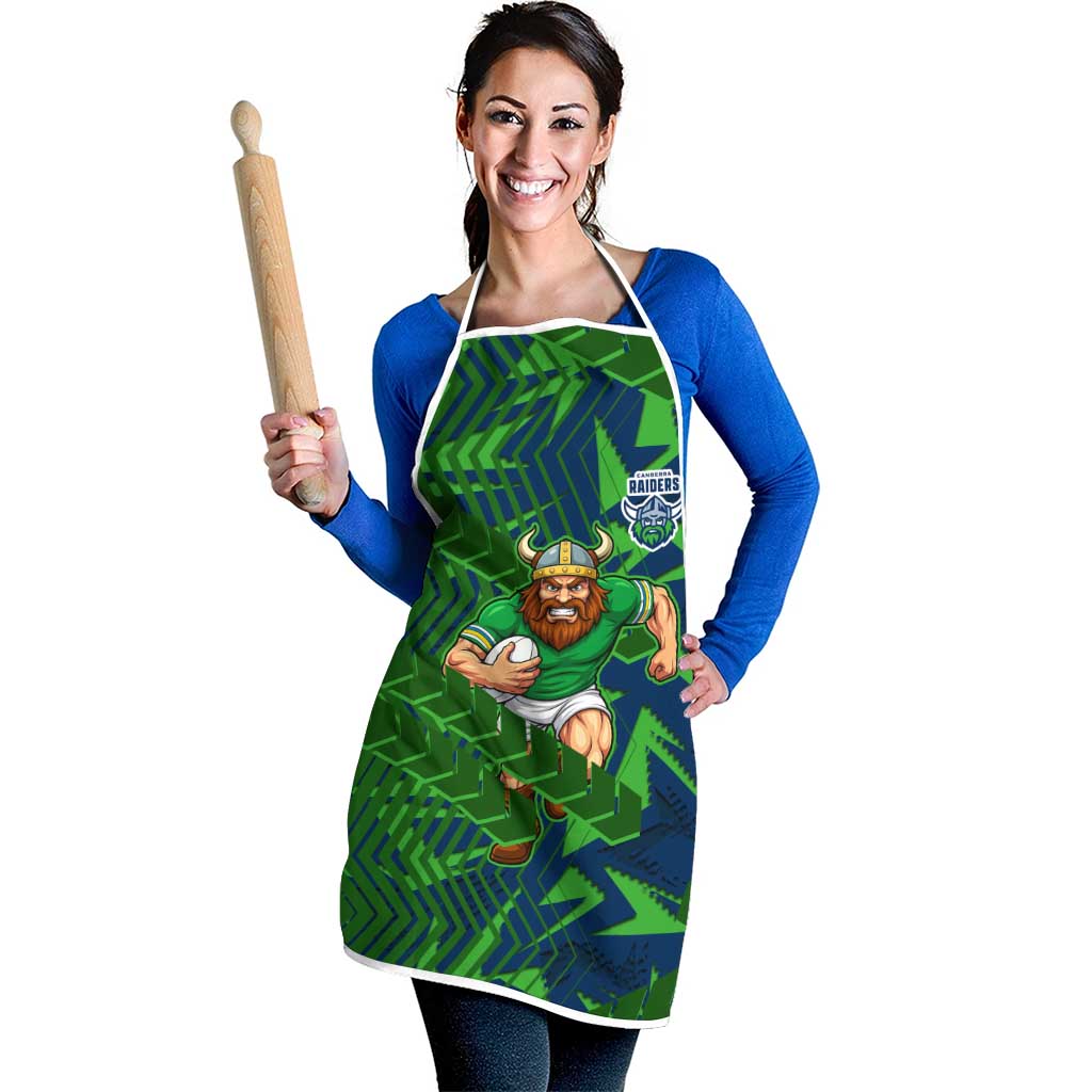 Canberra Raiders Rugby Apron Fierce Mascot Geometric Tribal Art