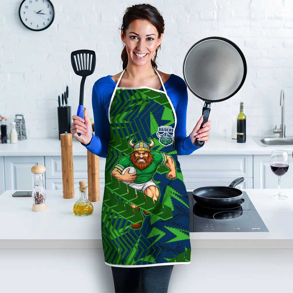 Canberra Raiders Rugby Apron Fierce Mascot Geometric Tribal Art
