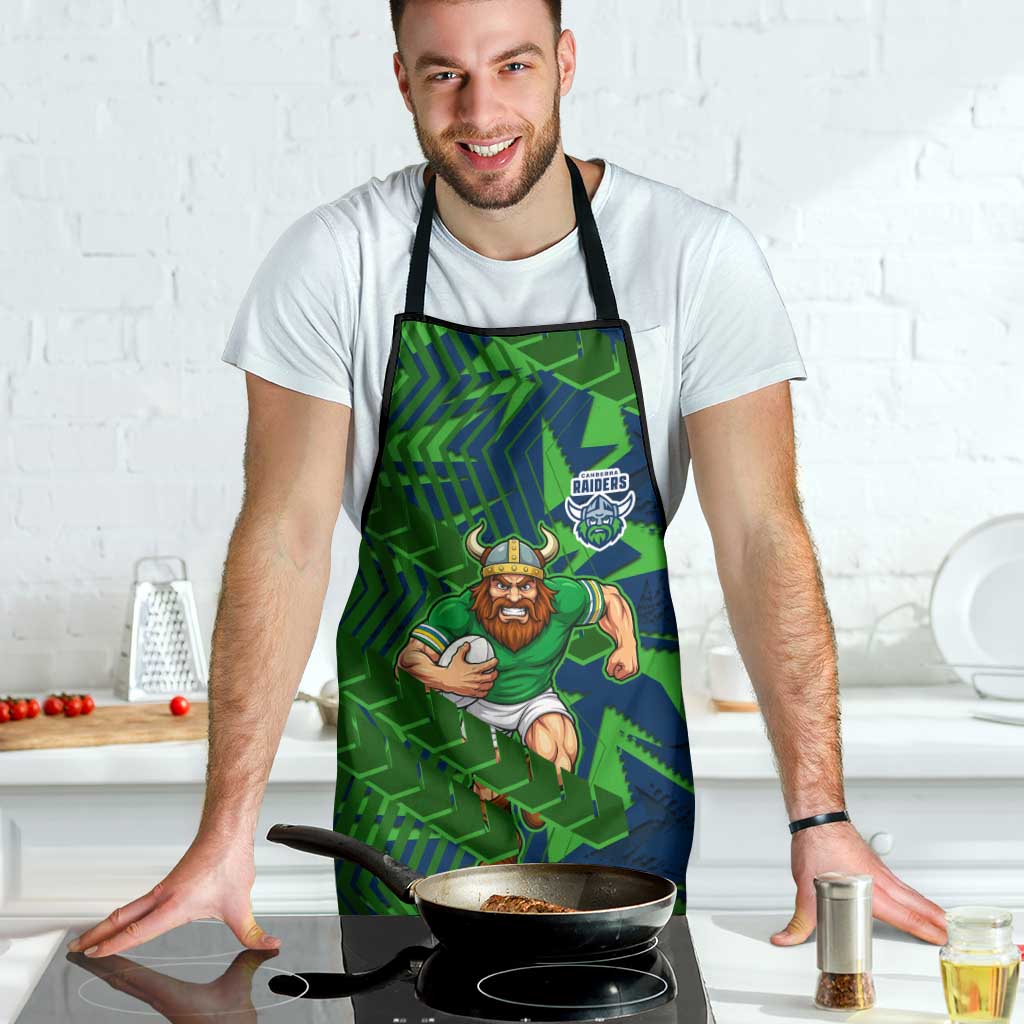 Canberra Raiders Rugby Apron Fierce Mascot Geometric Tribal Art