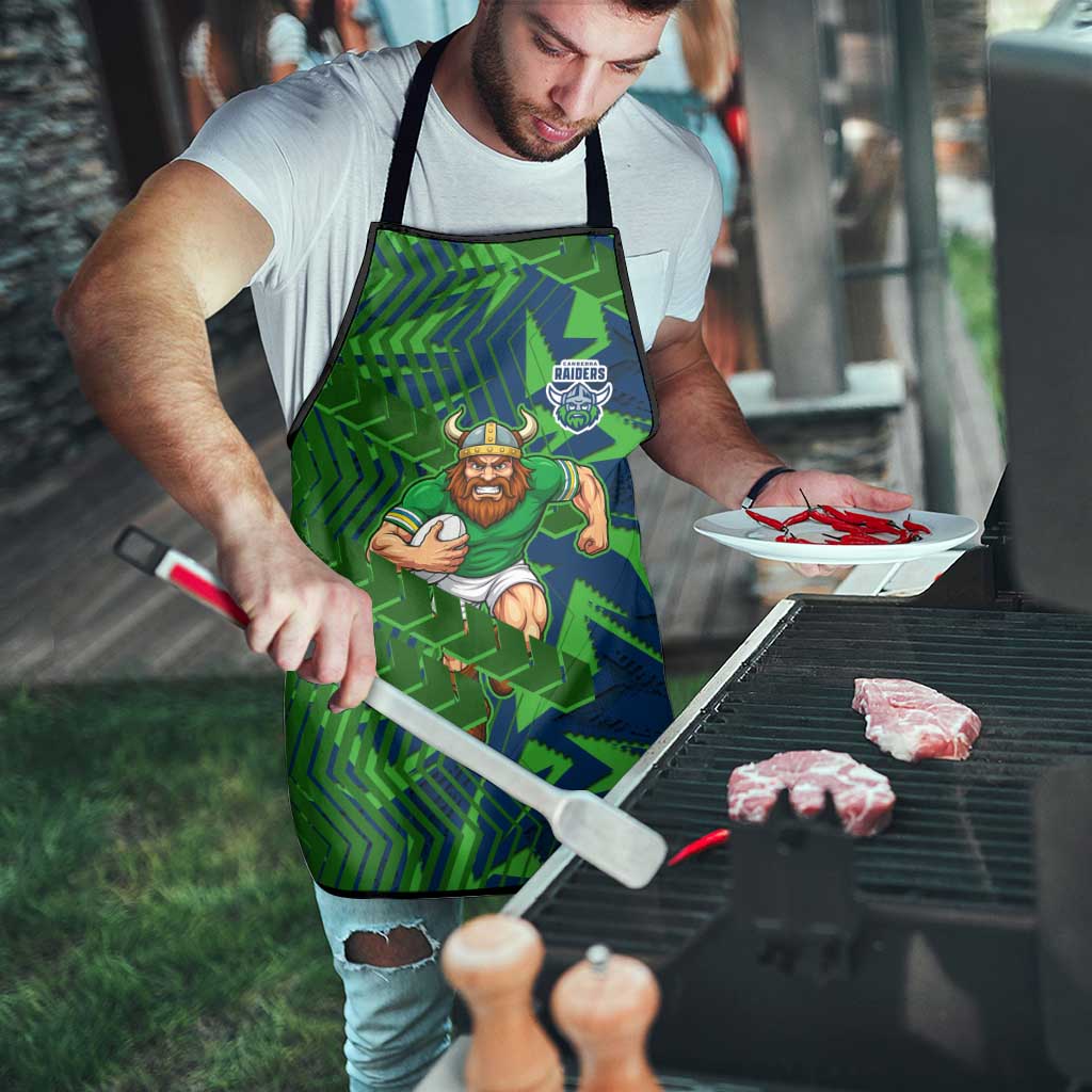 Canberra Raiders Rugby Apron Fierce Mascot Geometric Tribal Art