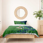 Canberra Raiders Rugby Bedding Set Fierce Mascot Geometric Tribal Art