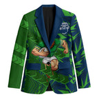 Canberra Raiders Rugby Blazer Fierce Mascot Geometric Tribal Art