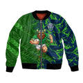 Canberra Raiders Rugby Bomber Jacket Fierce Mascot Geometric Tribal Art