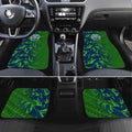 Canberra Raiders Rugby Car Mats Fierce Mascot Geometric Tribal Art