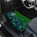 Canberra Raiders Rugby Car Mats Fierce Mascot Geometric Tribal Art