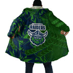 Canberra Raiders Rugby Cloak Fierce Mascot Geometric Tribal Art