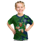 Canberra Raiders Rugby Kid T Shirt Fierce Mascot Geometric Tribal Art