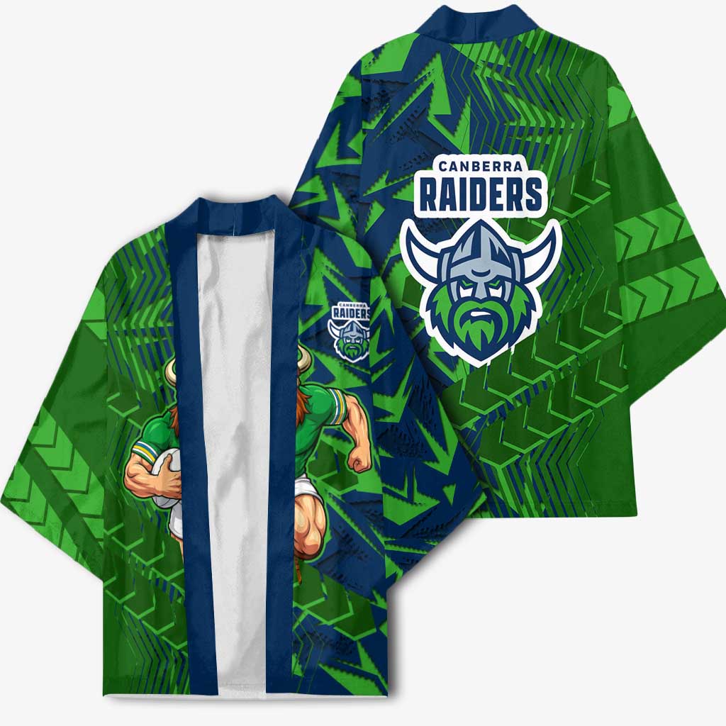 Canberra Raiders Rugby Kimono Fierce Mascot Geometric Tribal Art
