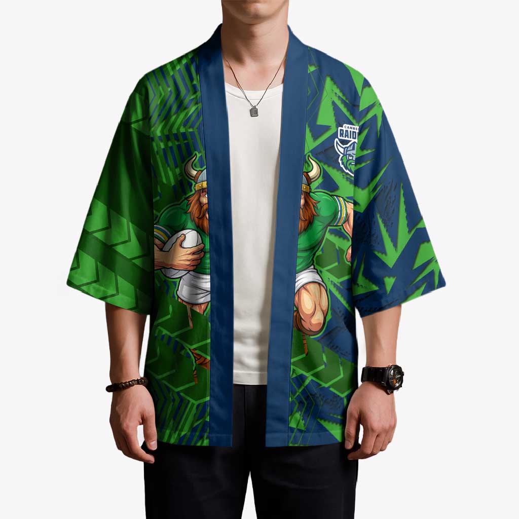 Canberra Raiders Rugby Kimono Fierce Mascot Geometric Tribal Art