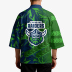 Canberra Raiders Rugby Kimono Fierce Mascot Geometric Tribal Art