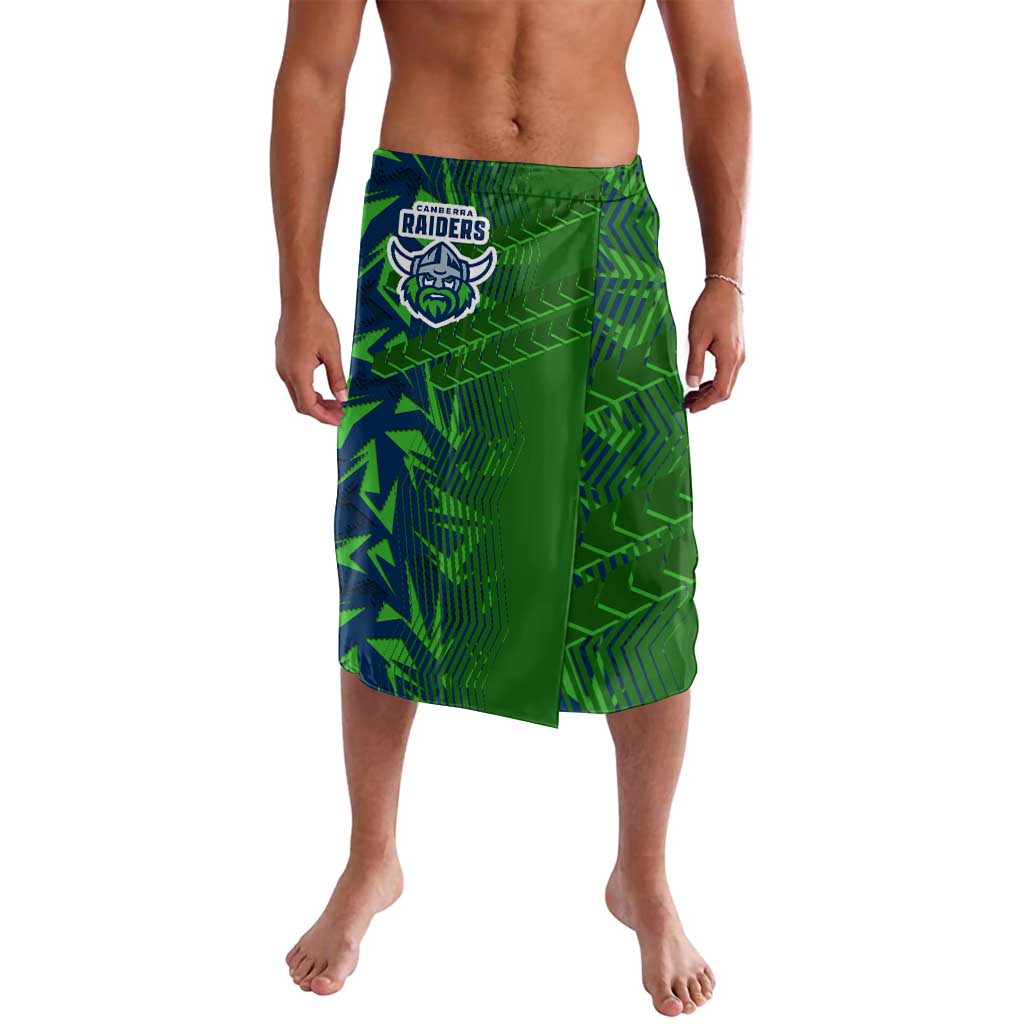 Canberra Raiders Rugby Lavalava Fierce Mascot Geometric Tribal Art