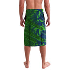 Canberra Raiders Rugby Lavalava Fierce Mascot Geometric Tribal Art