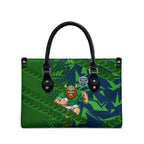 Canberra Raiders Rugby Leather Bag Fierce Mascot Geometric Tribal Art