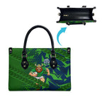 Canberra Raiders Rugby Leather Bag Fierce Mascot Geometric Tribal Art
