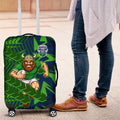 Canberra Raiders Rugby Luggage Cover Fierce Mascot Geometric Tribal Art