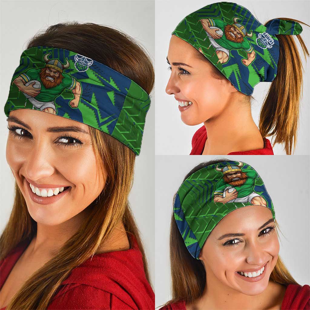 Canberra Raiders Rugby Neck Gaiter Fierce Mascot Geometric Tribal Art