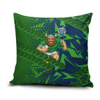 Canberra Raiders Rugby Pillow Cover Fierce Mascot Geometric Tribal Art