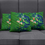 Canberra Raiders Rugby Pillow Cover Fierce Mascot Geometric Tribal Art